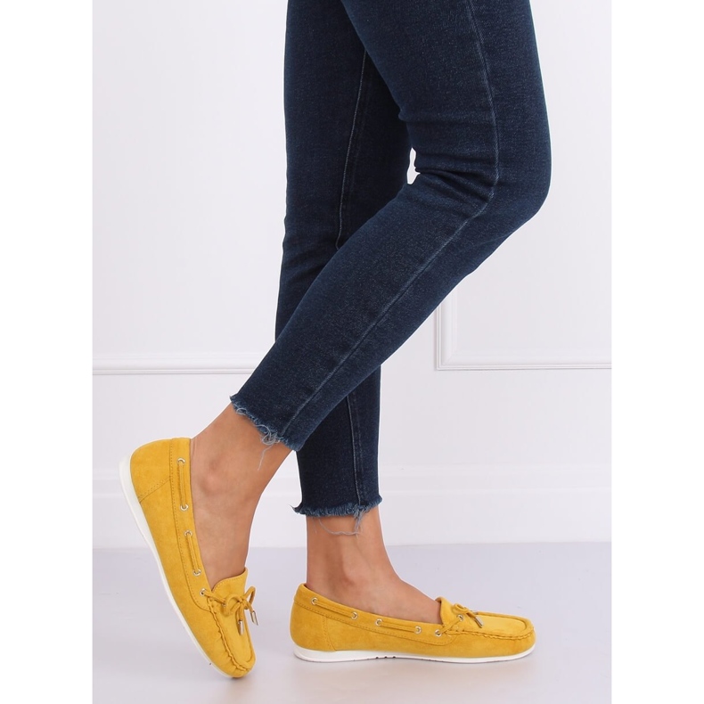 Mocassins femme miel RQ-1 Jaune 1