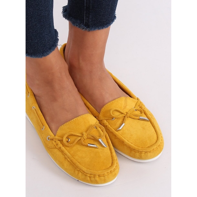 Mocassins femme miel RQ-1 Jaune 2