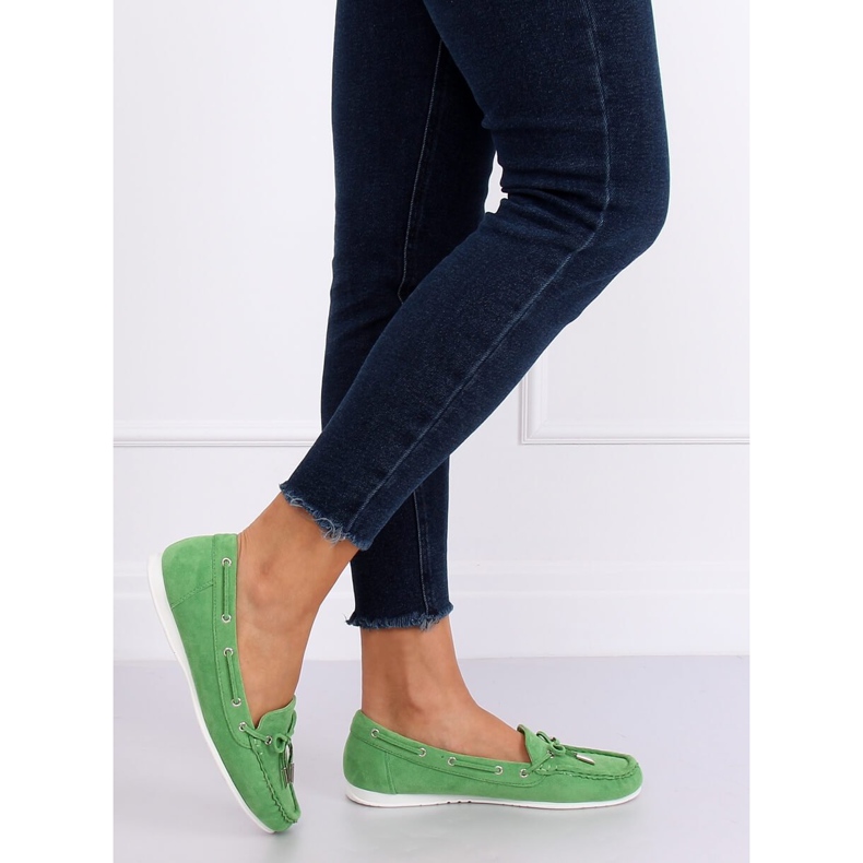 Vert Mocassins femme RQ-1 Vert 2