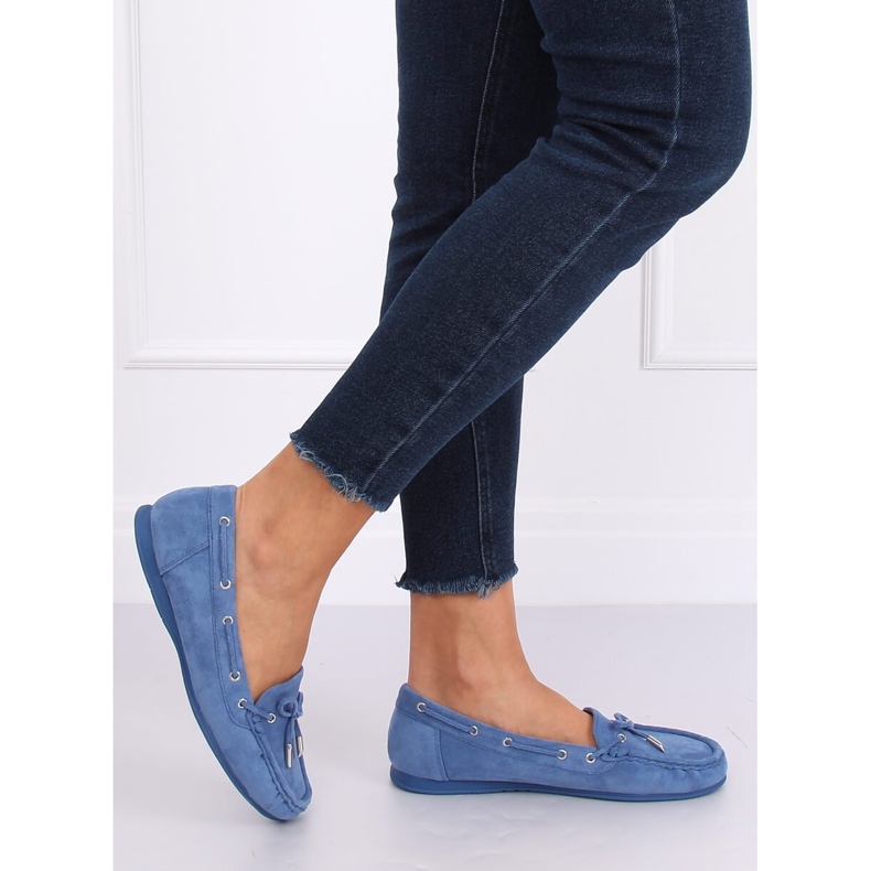 Mocassins femme bleus RQ-1 Bleu 1