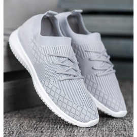 SHELOVET Chaussures de sport ajourées gris 1