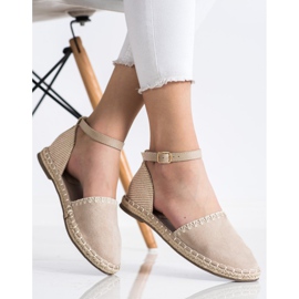 Goodin Espadrilles Beiges En Daim 2