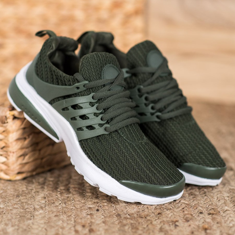 SHELOVET Chaussures de sport textiles kaki 1