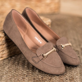 SHELOVET Daim Dans Ballerines brun 1