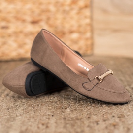 SHELOVET Daim Dans Ballerines brun 2