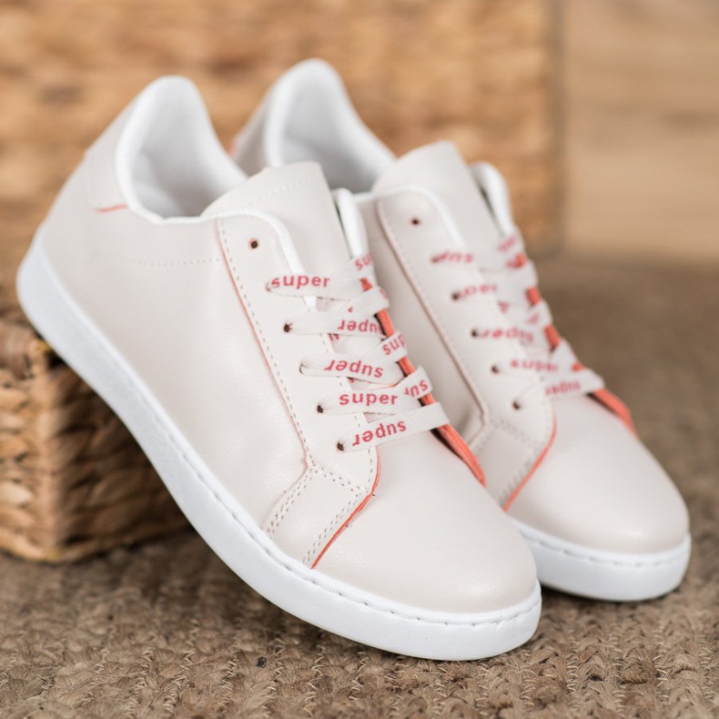 SHELOVET Super chaussures de sport brun orange 1