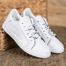 SHELOVET Super chaussures de sport blanche le noir 1