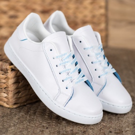 SHELOVET Super chaussures de sport blanc bleu 1
