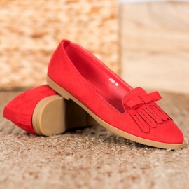 Coura Seigneurs en daim classiques rouge 1