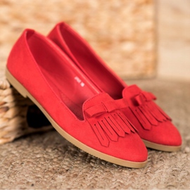Coura Seigneurs en daim classiques rouge 2