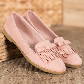 Coura Seigneurs en daim classiques rose 2