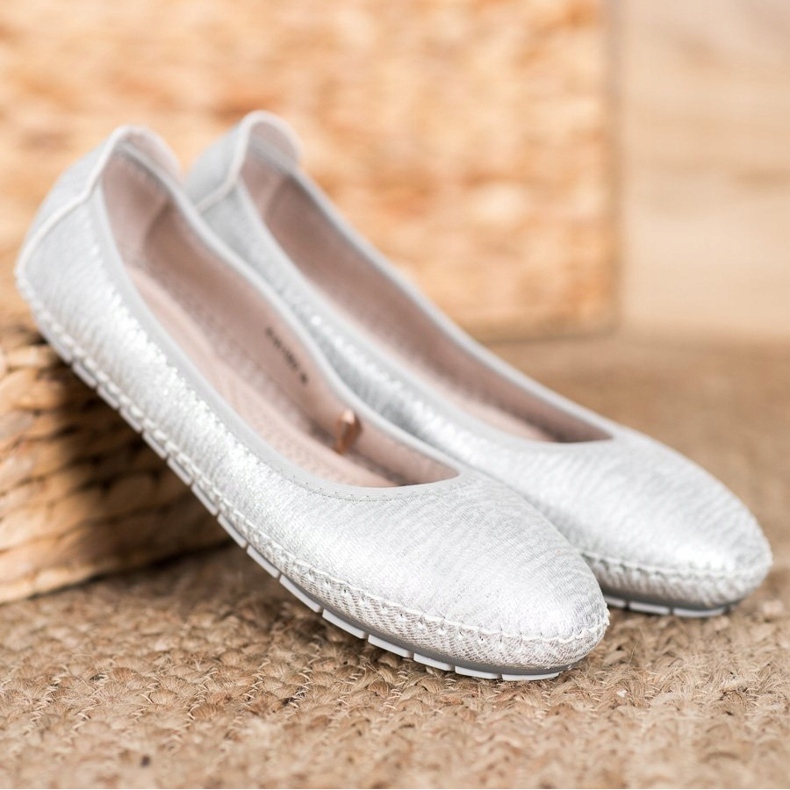 Kylie Ballerines classiques gris 2