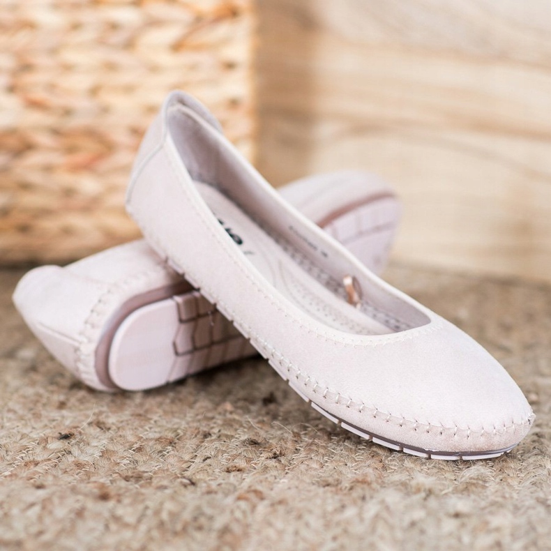 Kylie Ballerines classiques beige 1