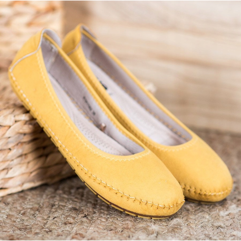 Kylie Ballerines classiques jaune 1