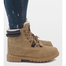 Bottes isolées camel D494C-8 brun 3
