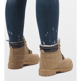 Bottes isolées camel D494C-8 brun 4