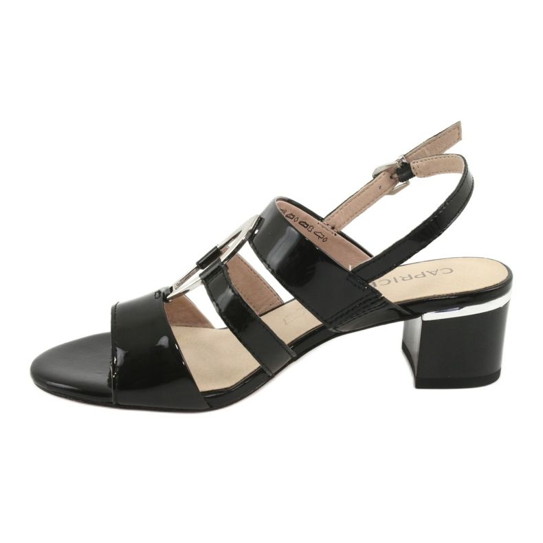 Sandales Caprice chaussures pour femmes avec décoration 28208 noir 2