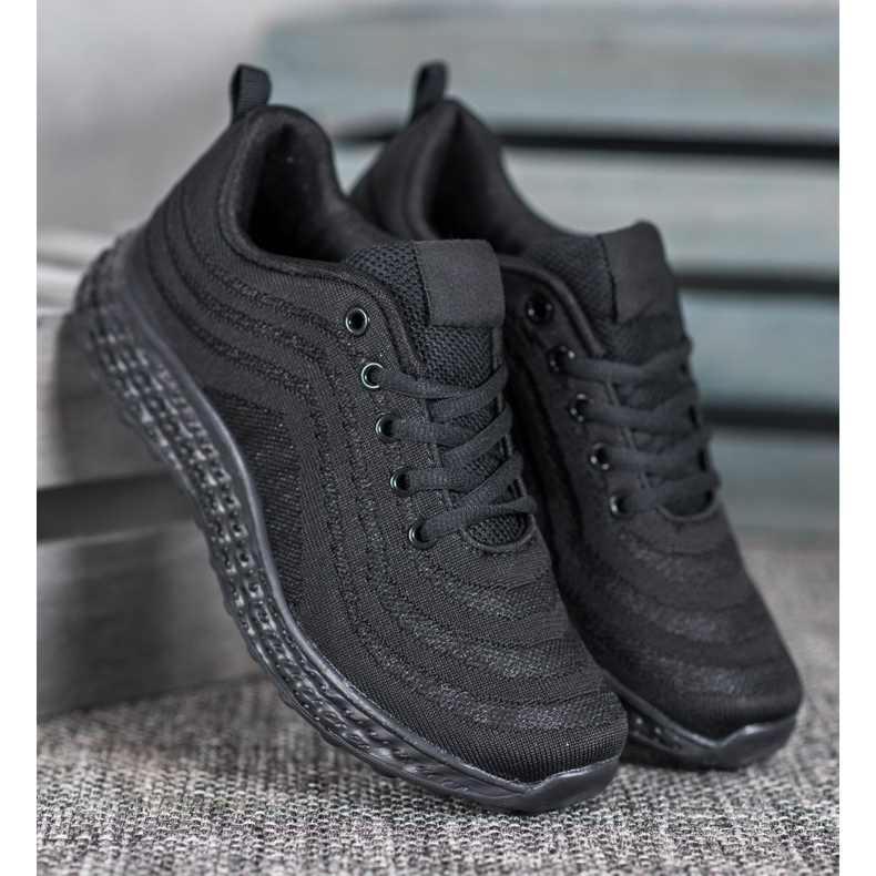 Bona Chaussures textiles légères noir 2