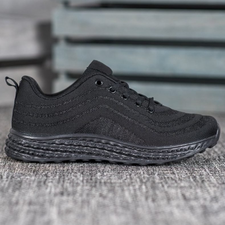 Bona Chaussures textiles légères noir 1