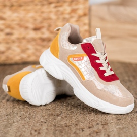 SHELOVET Baskets de sport en daim multicolore 2