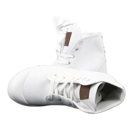 Baskets Hautes 32-140 Blanc blanche 4