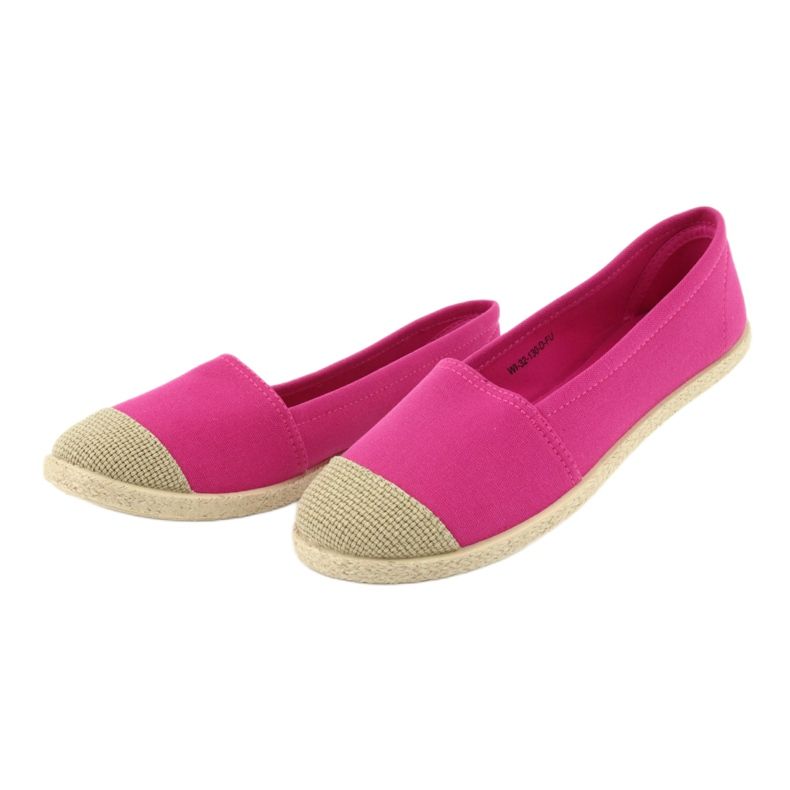 Wishot 32-130 ballerines espadrilles rose 3 Wishot 32-130 ballerines espadrilles rose 3
