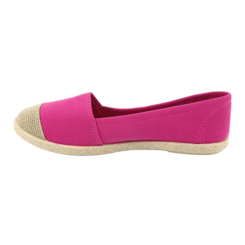 Wishot 32-130 ballerines espadrilles rose 2 Wishot 32-130 ballerines espadrilles rose 2