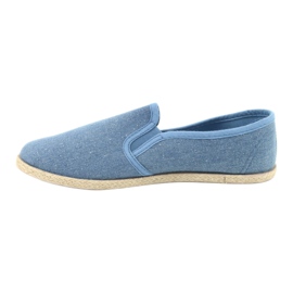 Wishot Espadrilles pour femmes à paillettes 32-187 bleu 2