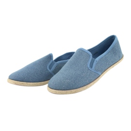 Wishot Espadrilles pour femmes à paillettes 32-187 bleu 3