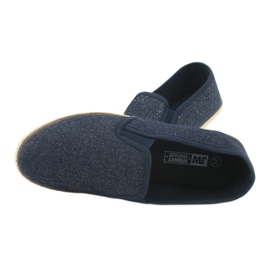 Wishot Espadrilles femme à paillettes 32-187 bleu marine 5