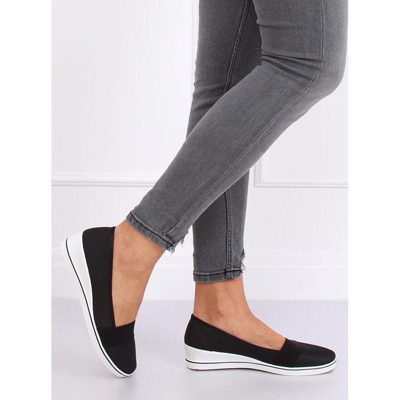 Ballerines compensées noires S81B001 Noir le noir 1