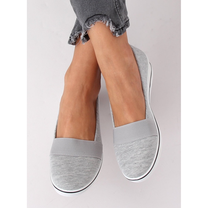 Ballerines grises compensées S81B001 Gris 1