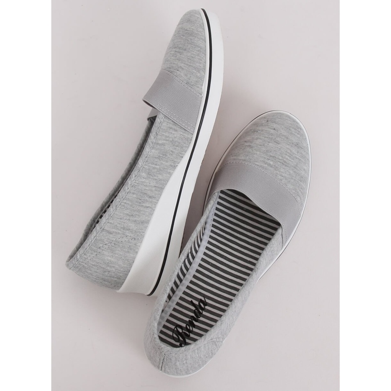 Ballerines grises compensées S81B001 Gris 2