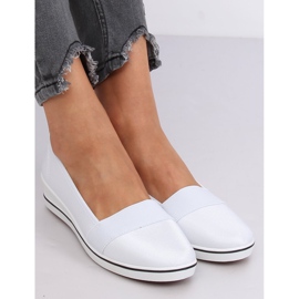 Ballerines compensées blanches S81B001 Blanc 3