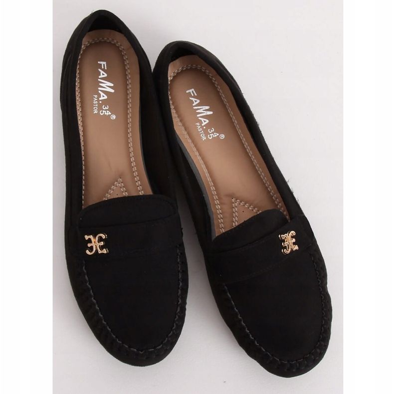 Noir Mocassins femme noirs B2020 Noir 1