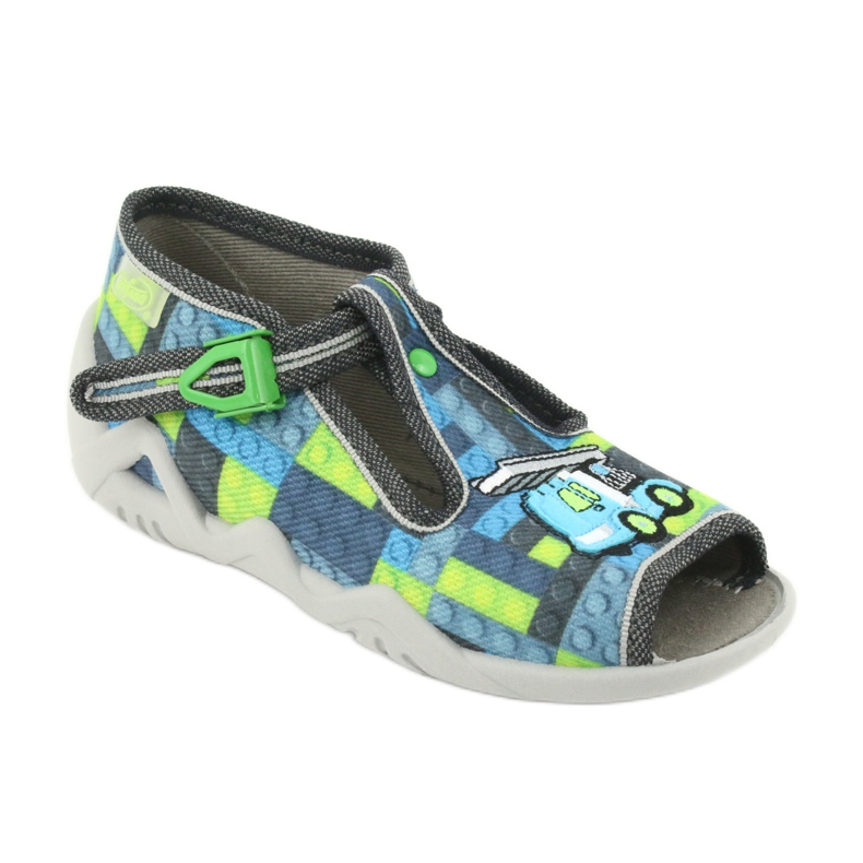 Chaussures enfant Befado 217P104 bleu gris vert 2 Chaussures enfant Befado 217P104 bleu gris vert 2