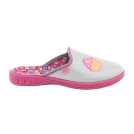 Chaussures enfants colorées Befado 707Y407 rose gris jaune 1