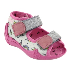 Chaussures pour enfants Befado 242P100 rose gris 1