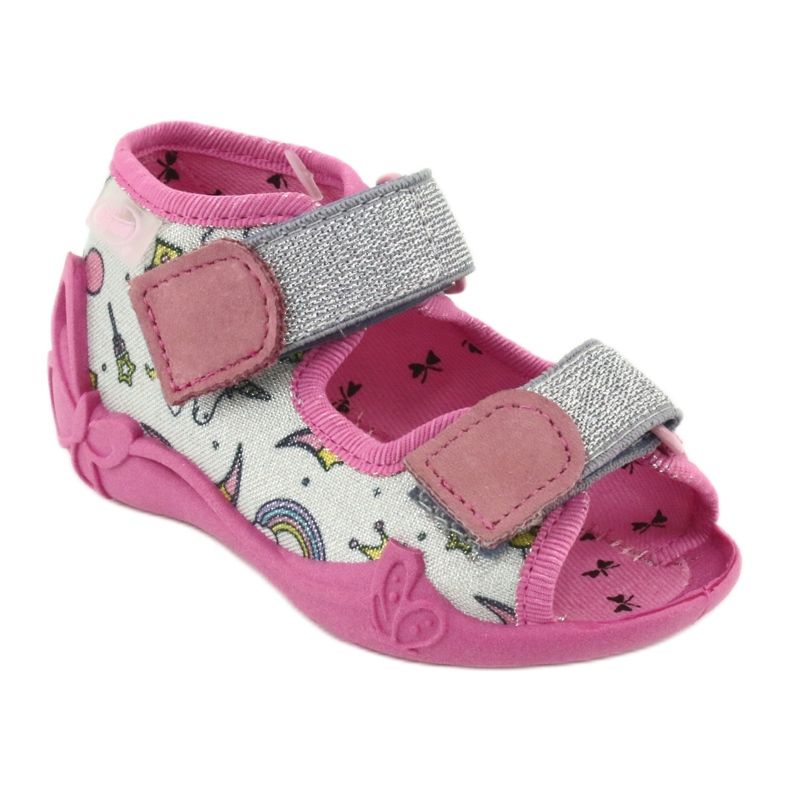 Chaussures pour enfants Befado 242P100 rose gris 1