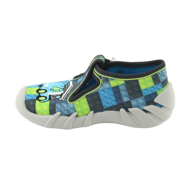 Chaussures enfant Befado 110P368 bleu gris vert 2
