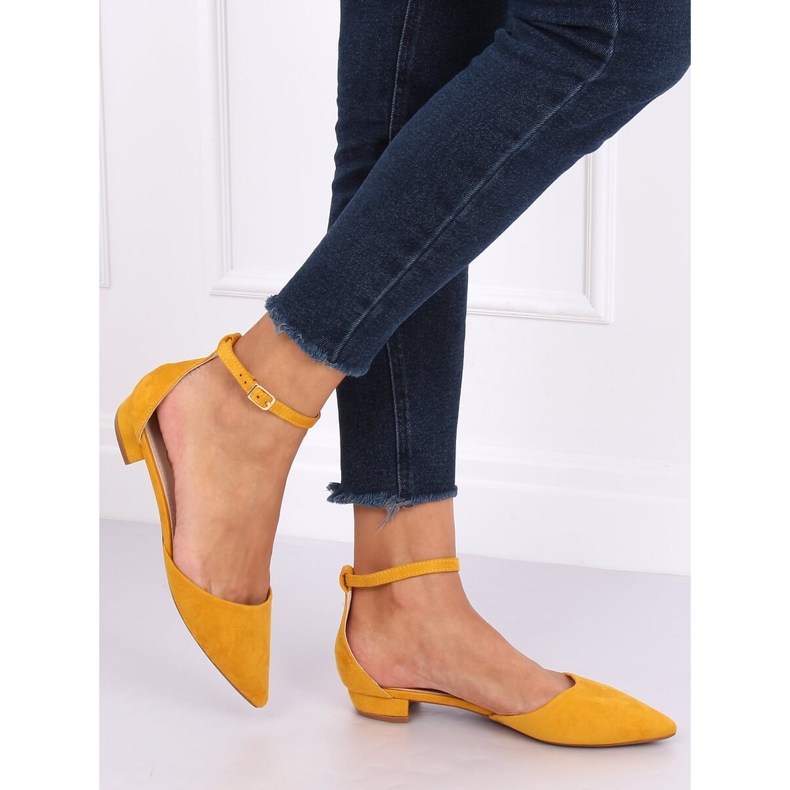 Ballerines coupe miel MM-795 Jaune 1