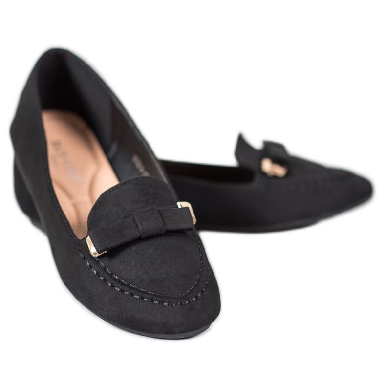SHELOVET Ballerine Avec Noeud noir 1