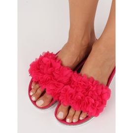 Flower power fuchsia BG47P Chaussons fuchsia rose 2
