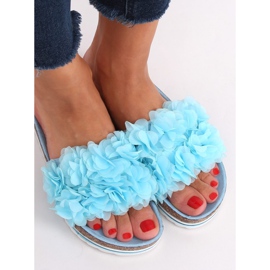 Chaussons Flower power bleu BG47P LT.BLUE 2 Chaussons Flower power bleu BG47P LT.BLUE 2