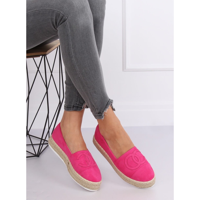 Espadrilles Fuchsia T341P Fushia rose 2