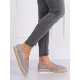 Espadrilles grises pour femmes T341P Gris 1