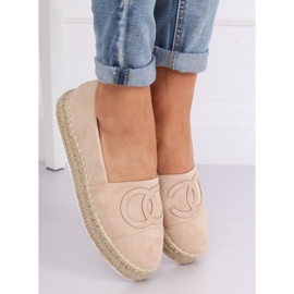 Espadrilles beiges pour femme T341P Beige 1