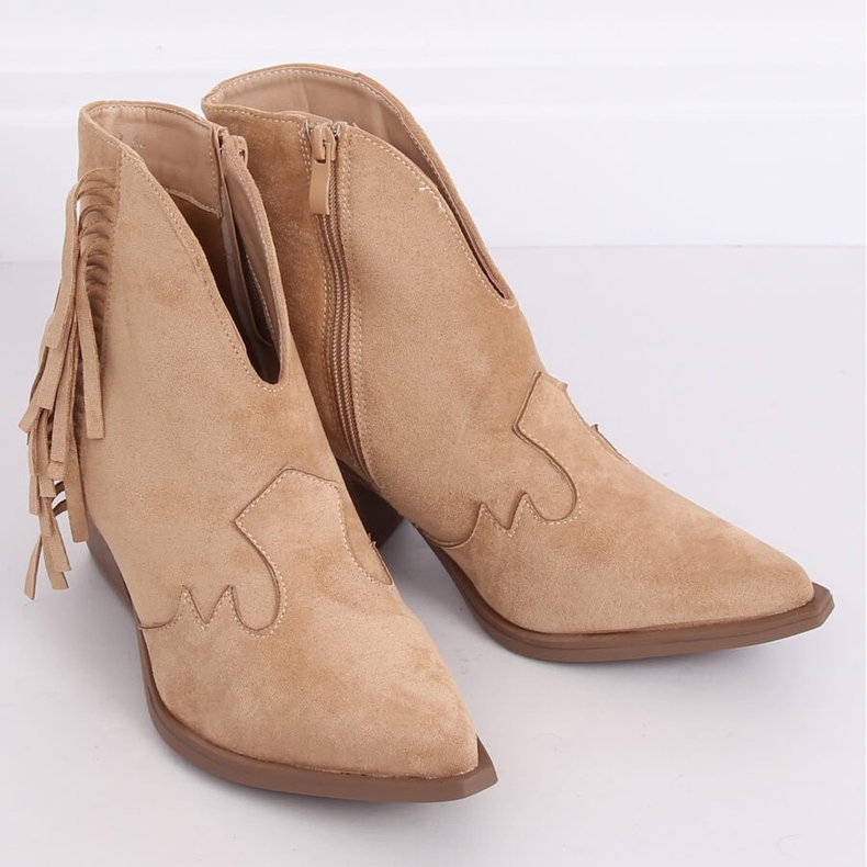 Santiags femme beiges NC999 Beige 2