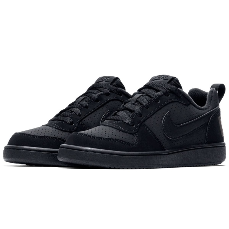 Nike Court Borough Low Gs 839985 001 noir 2