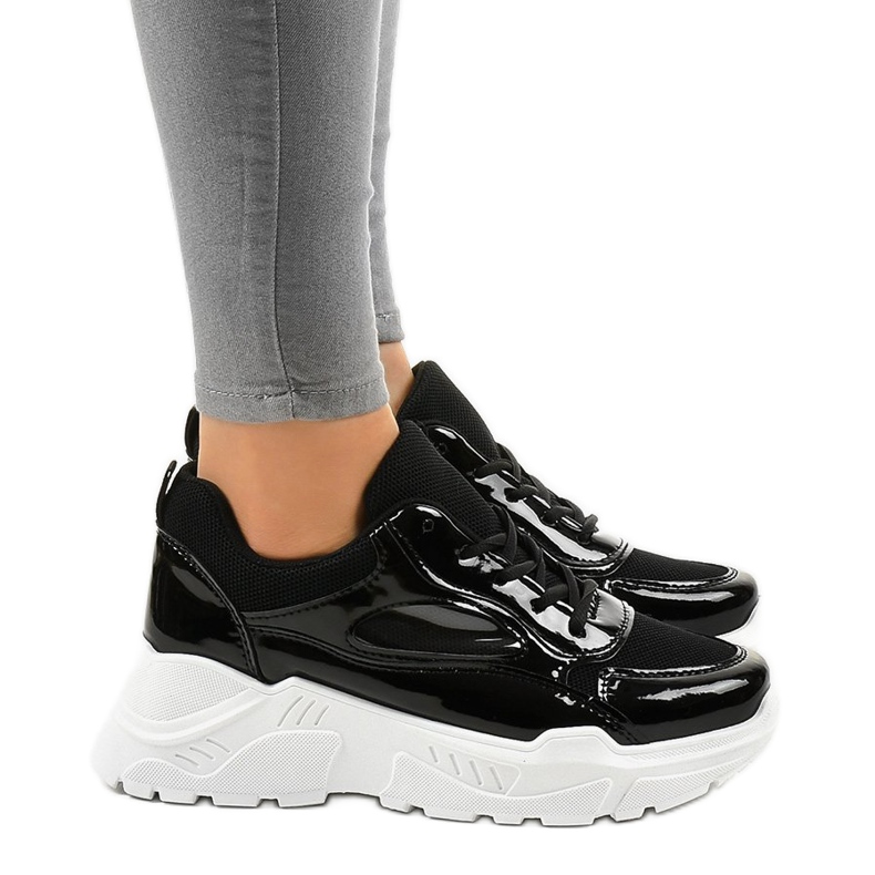 Chaussures de sport à la mode noires MS381E 1